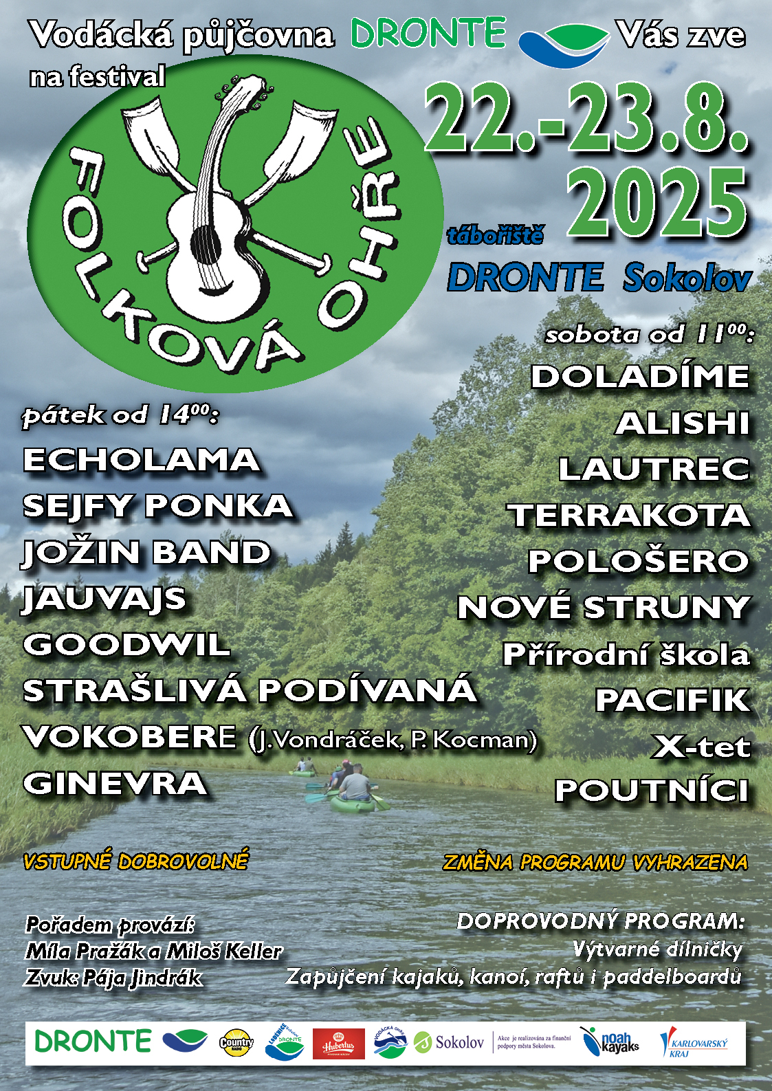 Srdečně zveme na další ročník vodáckého festivalu ve Zruči nad Sázavou